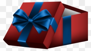 Open Gift Box With Red Bow Png Clip Artu200b Gallery - Open Gift Box Png