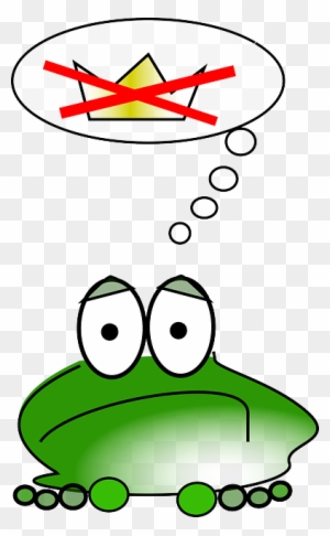 Frog, Thought, Crown, Prince, Fairy, Sad, Comic, Not - Sad Frog Clipart