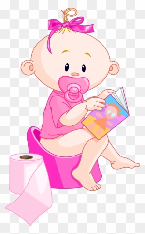 Toilet Training Royalty-free Clip Art - Boy And Girl Twins Cartoon