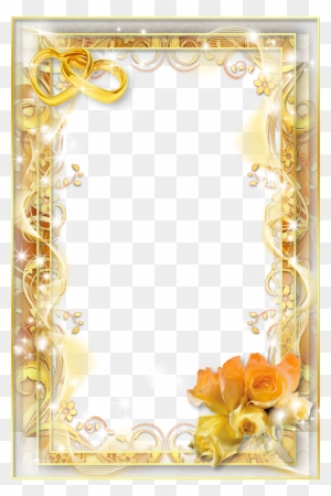 Yellow Wedding Png Photo Frame - Png Wedding Photo Frames