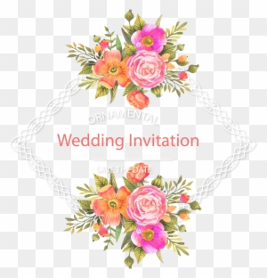 Wedding Invitation Flower Download - Flower Vector Free Download
