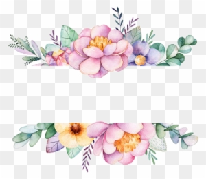 Watercolor Border, Watercolor Flowers, Watercolor Art, - Thank You For Coming Floral