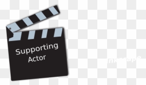 Movie Supporting Actor Clip Art - Movie Clapperboard Shower Curtain
