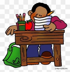 28 Collection Of Individual Work Clipart - School Desk Clip Art - Free
