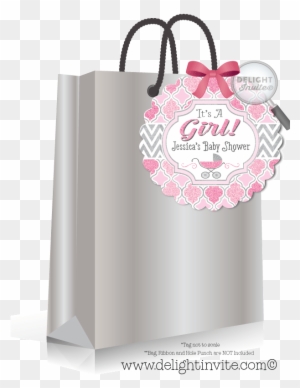 "it's A Girl" Baby Shower Favor Tags " - Birthday Goodie Bag Card "it's A Girl" Baby Shower Favor Tags " - Birthday Goodie Bag Card