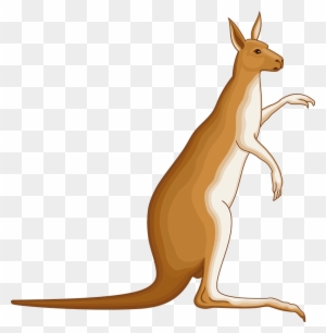 Animated Australian Animals 4, Buy Clip Art - Coat Of Arms Kangaroo