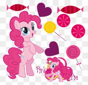 My Little Pony Pinkie Pie Wall Scene, 10 Pieces, Size - Pack Of 5 My Little Pony Glitter Finished Sticker Sheets