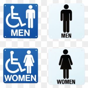 7\u201d X Plastic Signs Bathroom Sign M - Women - Toilet Door Sign Sign Sticker