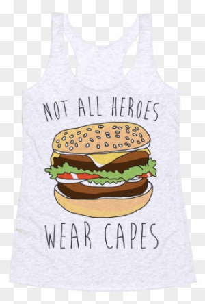 Not All Heroes Wear Capes Racerback Tank Top - She Is Beauty She Is Grace She Will Stab You In The