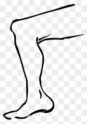 Clipart Of Leg Legs Black And White Pencil In Color - Leg Clipart Black