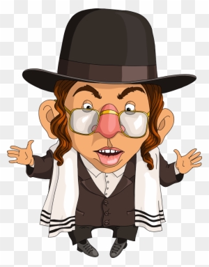 Jewish People Judaism Cartoon Illustration - Funny Jew