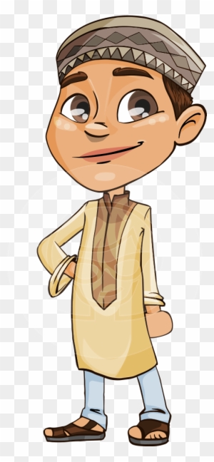 Muslim Cartoon Child Illustration - Gambar Kartun Anak Muslim - Free