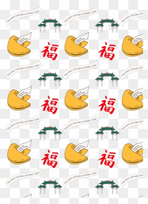 Pattern For The Apron With Nearby Chinese Gates In - Chinese Symbol Of Good Luck Chinese Symbol