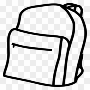 Plain Clipart Group - Black And White Backpack Clipart - Free ...