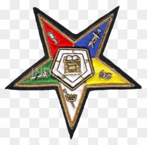 Hand Embroidered Masonic Emblem - Order Of The Eastern Star Clip Art