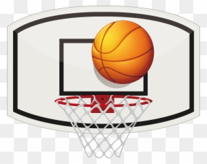 Basketball Backboard Stock Photography - Basketball Hoop And Ball Clip Art