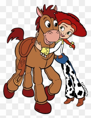 Cartoon Woody Cliparts - Toy Story Jessie And Bullseye