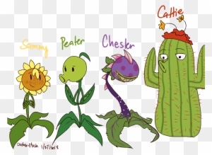 Dash Drawings Dash Doodles My Art Sunflash Peashooter - Cactus Pvz Gw Drawing