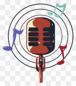 Retro Microphone Icon - Illustration