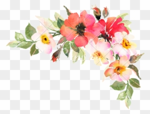 Watercolor Flower Bohemian Bouquet - Transparent Watercolor Flowers Png ...