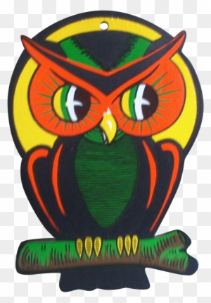 Vintage ~ Beistle ~ Owll ~ Die Cut Halloween Decor - Vintage Halloween Owl