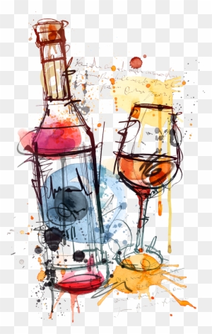 Red Wine Bottle Rosé Clip Art - Wine Bottle Design Art