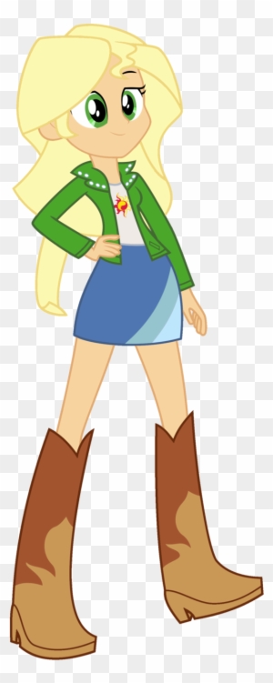 Applejack Sunset Shimmer By Iamsheila - Apple Jack Sunset Shimmer