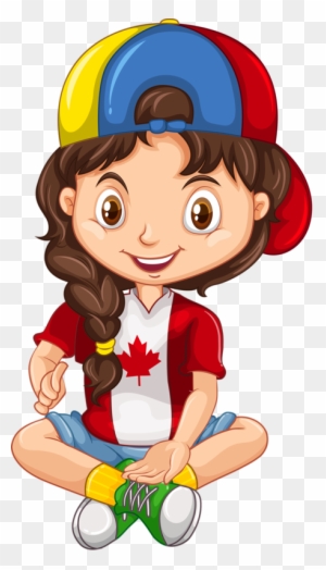 Personnages, Illustration, Individu, Personne, Gens - Canadian Girl And Boy
