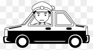 Police Car Clip Art Clipart - Police Car Clipart Black And White