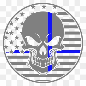 American Flag And Thin Blue Line  Free Transparent PNG Download  PNGkey