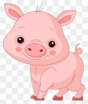 Pink Pig - Cartoon Animals Pig