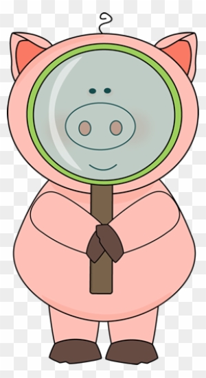 Pig With A Magnifying Glass - Pig With Magnifying Glass