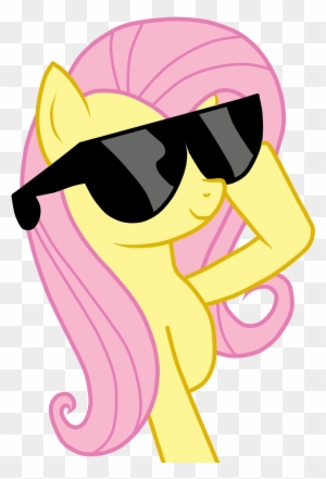 Are You Kidding Me The Newer Episodes Blow The ****** - My Little Pony Fluttershy Wears Sunglasses
