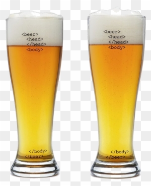 Donate A Beer To Open Radio Directory Team - Html Beer Glasses - Set Of 2