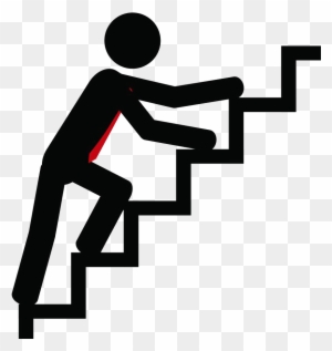 Stairs Stair Climbing Clip Art - Running Up Stairs Clipart