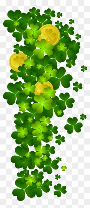 St Patricks Shamrock St Patricks Shamrock 27 With Coins - Gold Coins St Patricks Day Png
