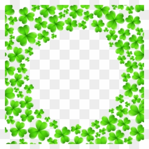 St Patrick 27s Day Shamrocks Decoration Png Clip Art - St Patrick's Day Border Clip Art