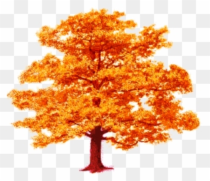 Tree Fall Leaves Dar - Oak Tree Clip Art