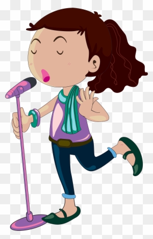 Singing Cartoon Girl Female - Cartoon Girl Singing
