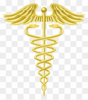 Staff Of Hermes Caduceus As A Symbol Of Medicine Caduceus - Medical Symbol Gold