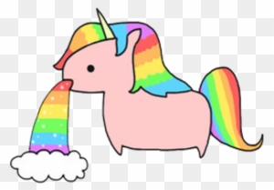 Unicornio Unicorn Arcoiris Cute Colors Love Sticker - Unicorn Throwing Up Rainbow