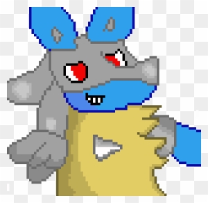 Pixilart - Pixel Lucario and Riolu (and their shiny versions) by