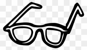 Pin Cat Eye Glasses Clip Art - Glasses In Black And White