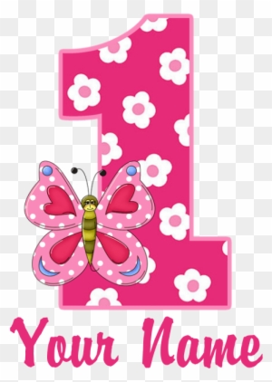 First Birthday Butterfly Bib By - 1st Birthday Png Hd