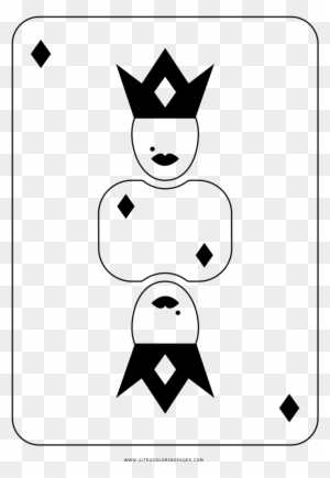 Queen Of Diamonds Coloring Page - Drawing - Free Transparent PNG ...