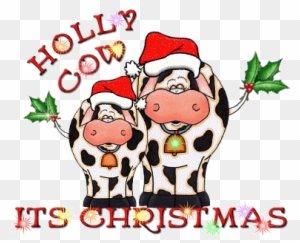 Christmas Cow Cliparts - 4 Days Till Christmas