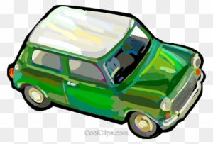 Austin Mini Royalty Free Vector Clip Art Illustration - Austin Mini