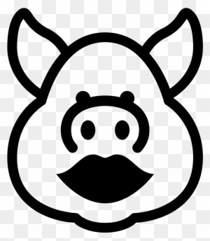 Pig With Lipstick Icon - Pig Icon Png