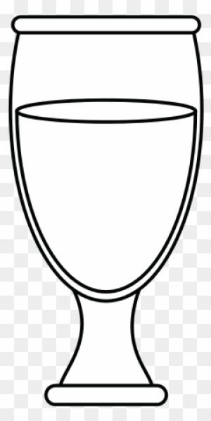 Water In Glass Cup Icon Image - Wine Glass