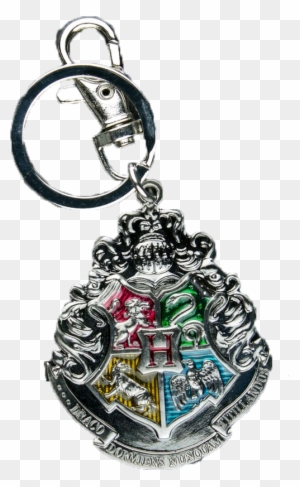 Hogwarts Logo Metal Keychain - Harry Potter Hogwarts Logo Metal Key Ring